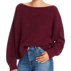 French Connection Millie Mozart Knits Cotton Boat Neck Sweater in Small